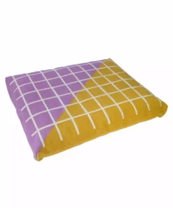 Leah Singh Grid Dog Bed Cover