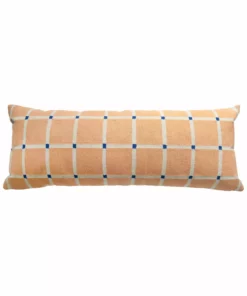 Leah Singh Grid Large Lumbar Pillow Cover