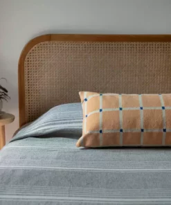 Leah Singh Grid Large Lumbar Pillow Cover