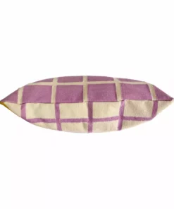 Leah Singh Diagonal Grid Reversible Throw Pillow Cover