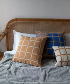 Leah Singh Grid Reversible Lumbar Pillow Cover