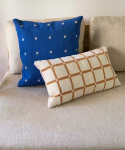 Leah Singh Grid Reversible Lumbar Pillow Cover