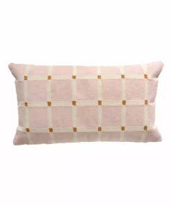 Leah Singh Grid Reversible Lumbar Pillow Cover