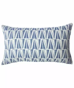 Leah Singh Indigo Lumbar Pillow Cover - Deep