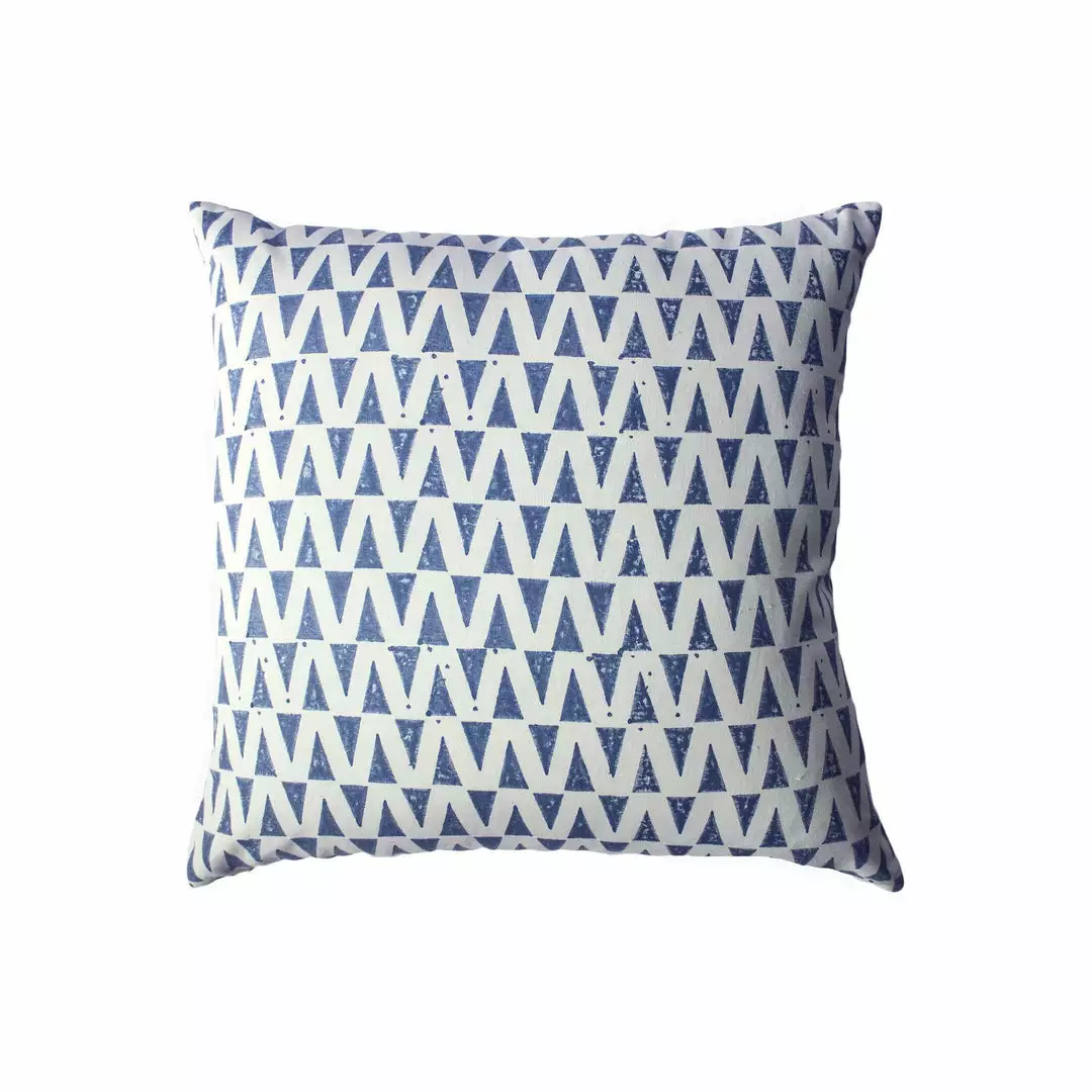 Leah Singh Indigo Throw Pillow Cover - Drops 1 Leah Singh Indigo Throw Pillow Cover - Drops