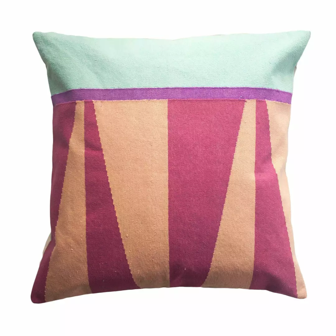 Leah Singh Handcrafted Jordan Throw Pillow Cover - Blush 1 Leah Singh Handcrafted Jordan Throw Pillow Cover - Blush