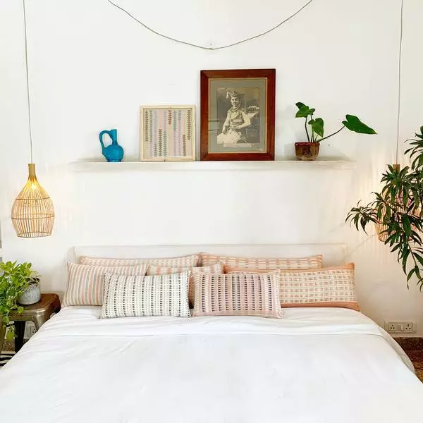 Leah Singh Home Goods Lisbon Lumbar Pillow Cover - Tiny Triangles 3 Leah Singh Home Goods Lisbon Lumbar Pillow Cover - Tiny Triangles