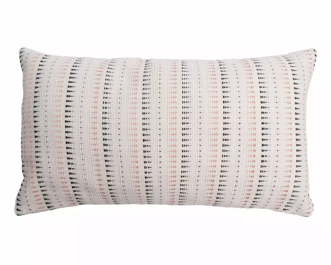 Leah Singh Home Goods Lisbon Lumbar Pillow Cover - Tiny Triangles 1 Leah Singh Home Goods Lisbon Lumbar Pillow Cover - Tiny Triangles