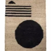 Leah Singh Lola Jute Rug - Circle + Lines