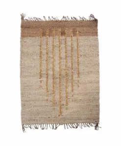Leah Singh Lola Jute Rug - Gold Lines