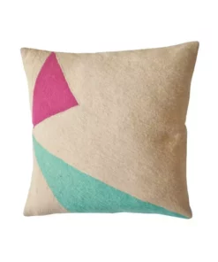 Leah Singh Lucent Wool Throw Pillow Cover - Shadow