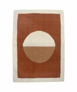 Leah Singh Luna Circle Wool Rug - Ochre Home Goods