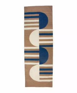 Leah Singh Luna Mod Wool Rug - Blue Home Goods