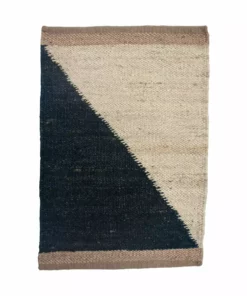 Leah Singh Home Goods Margeaux Jute Rug - Black + White