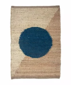 Leah Singh Home Goods Margeaux Circle Jute Rug - Blue