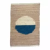 Leah Singh Margeaux Circle Jute Rug - Blue + White Home Goods
