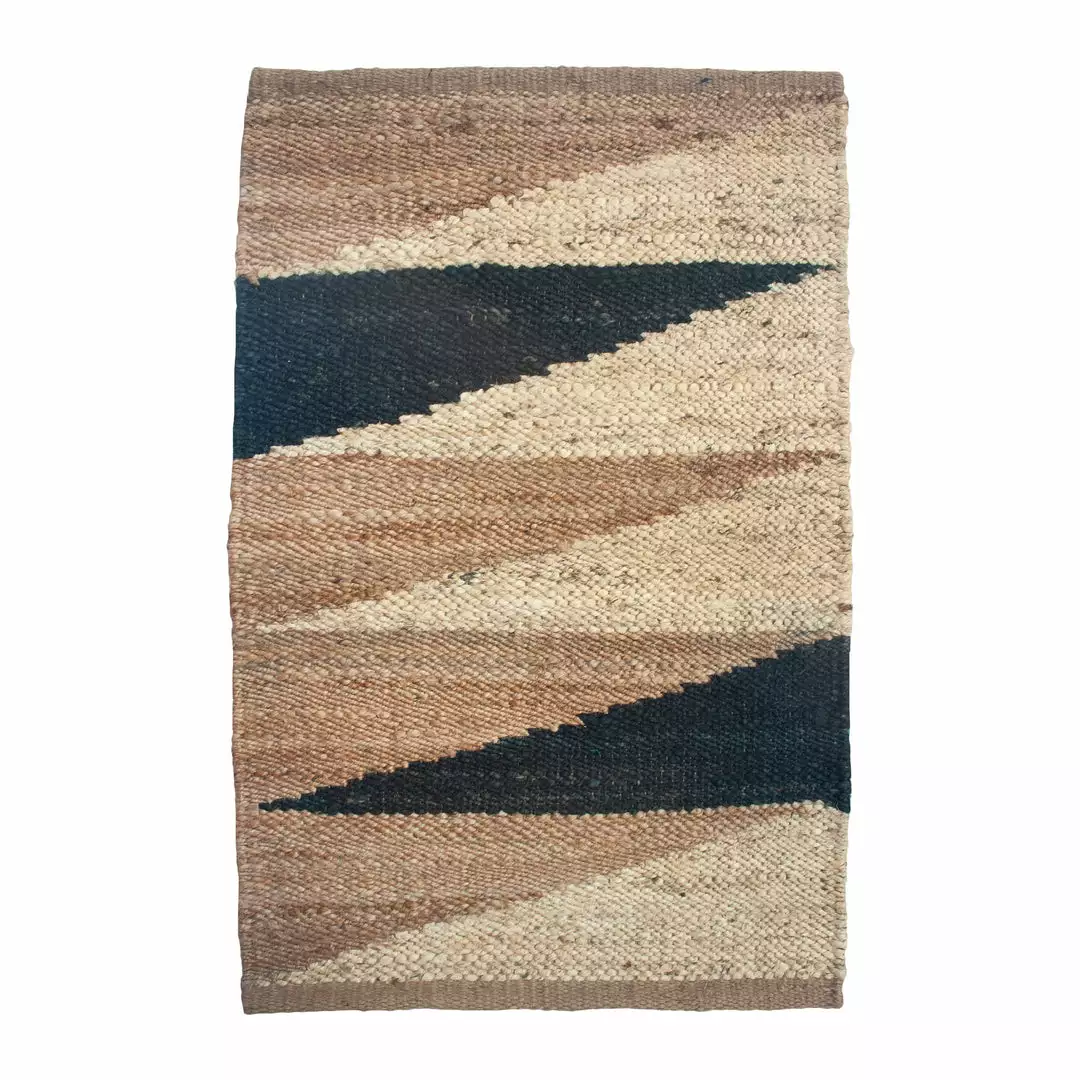 Leah Singh Margeaux Landscape Jute Rug - Black 1 Leah Singh Margeaux Landscape Jute Rug - Black