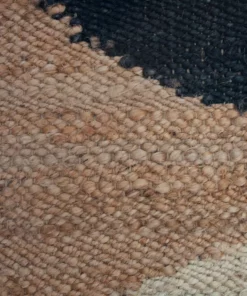 Leah Singh Margeaux Moon Jute Runner Rug - Black Home Goods