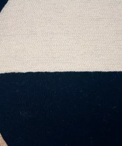 Leah Singh Marianne Circle Wool Throw Pillow Cover - Black Home Goods