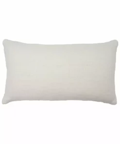 Leah Singh Marianne Triangle Wool Lumbar Pillow Cover - Blue