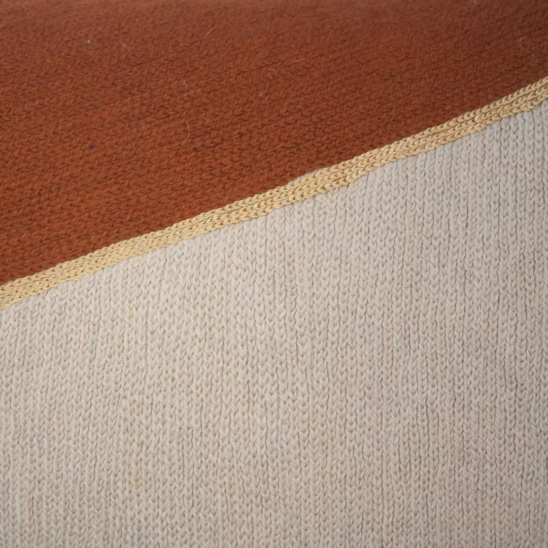 Leah Singh Home Goods Marianne Triangle Wool Lumbar Pillow Cover - Ochre 5 Leah Singh Home Goods Marianne Triangle Wool Lumbar Pillow Cover - Ochre