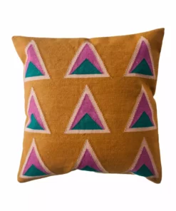 Leah Singh Maya Throw Pillow Cover - Ochre Home Goods