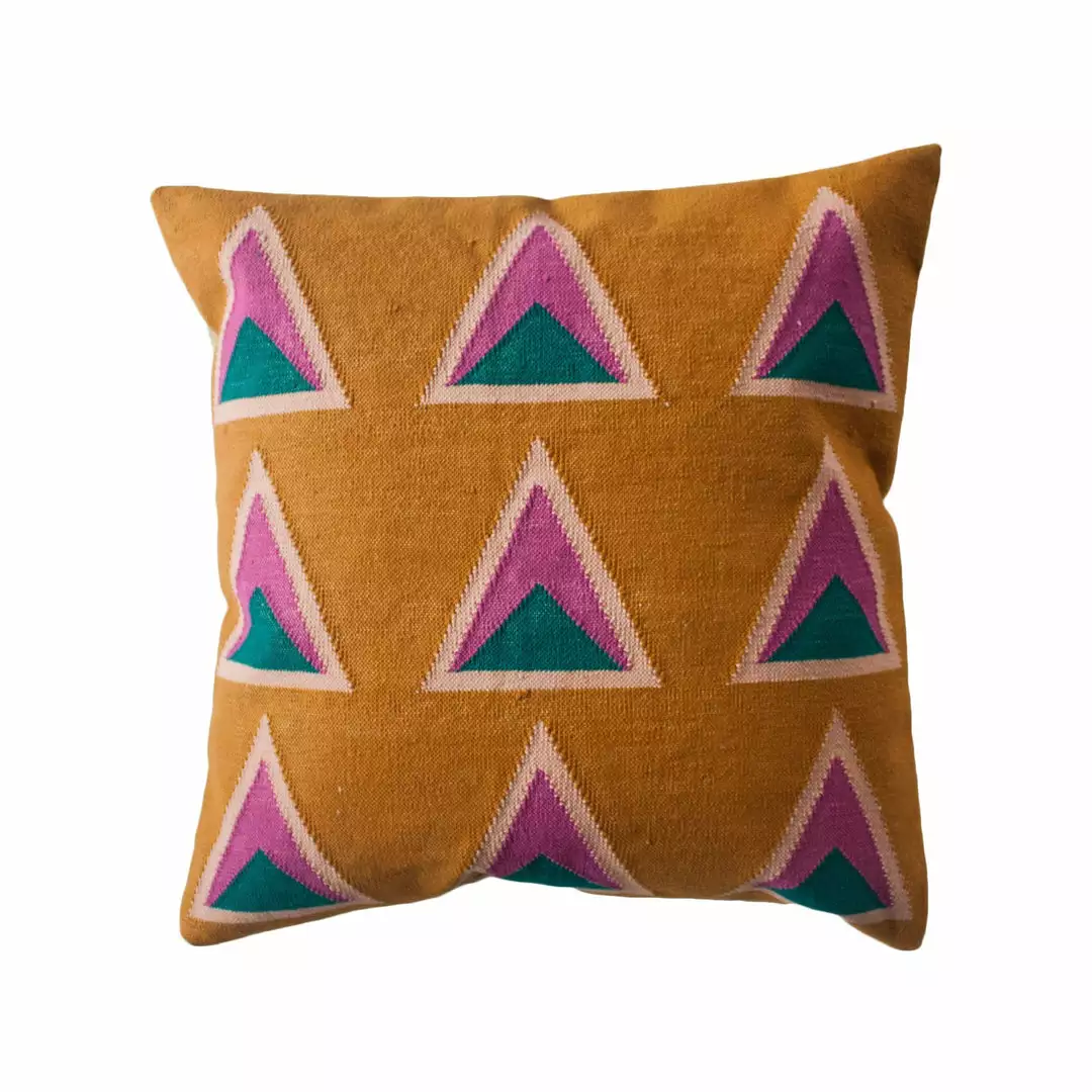 Leah Singh Maya Throw Pillow Cover - Ochre Home Goods 1 Leah Singh Maya Throw Pillow Cover - Ochre Home Goods