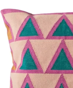 Leah Singh Home Goods Maya Throw Pillow Cover - Light Pink