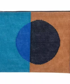 Leah Singh Handcrafted Olivia Circle Clutch - Ochre