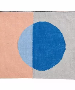 Leah Singh Handcrafted Olivia Circle Clutch - Peach