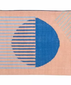 Leah Singh Olivia Stripe Clutch - Peach