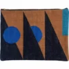 Leah Singh Handcrafted Olivia Triangle Clutch - Ochre