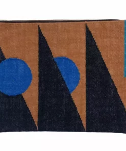 Leah Singh Handcrafted Olivia Triangle Clutch - Ochre