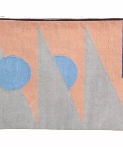 Leah Singh Olivia Triangle Clutch - Peach