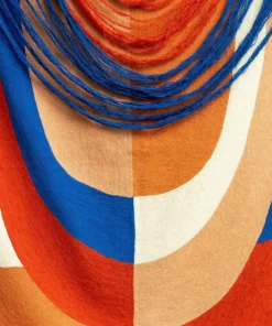 Leah Singh Red + Blue Wool Tapestry 6 Leah Singh Red + Blue Wool Tapestry