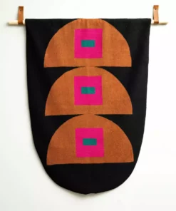 Leah Singh Home Goods Squares Wool Tapestry