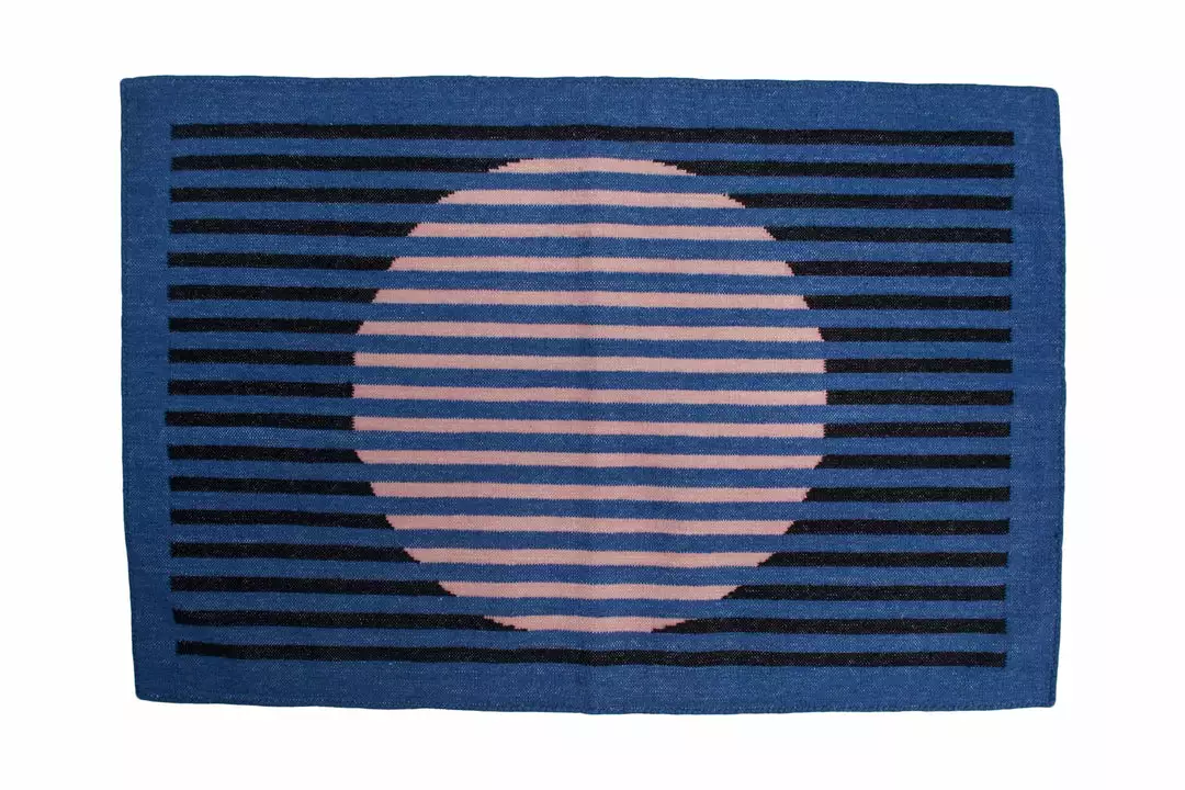 Leah Singh Home Goods Vera Wool Rug - Black 1 Leah Singh Home Goods Vera Wool Rug - Black