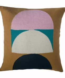 Leah Singh Home Goods Viola Wool Throw Pillow Cover - Ochre