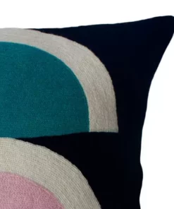 Leah Singh Viola Wool Throw Pillow Cover - Black Home Goods 17 Leah Singh Viola Wool Throw Pillow Cover - Black Home Goods
