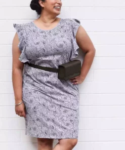 Purse & Clutch Leather Belt Bag - Charcoal