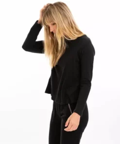 Leena & Lu Pima Long Sleeve Shirt - Black Best Sellers 7 Leena & Lu Pima Long Sleeve Shirt - Black Best Sellers