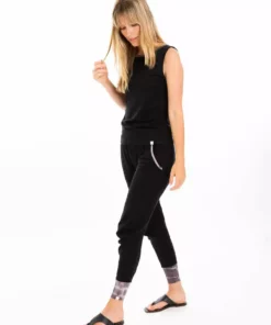 Leena & Lu Best Sellers Pima Jogger - Black
