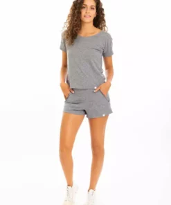 Leena & Lu Best Sellers Pima Short - Gray