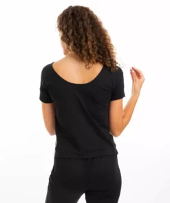 Leena & Lu Pima Short Sleeve Tee - Black BIPOC Owned