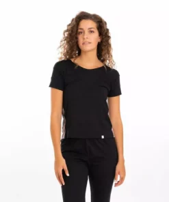 Leena & Lu Pima Short Sleeve Tee - Black BIPOC Owned