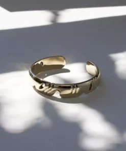 L.Greenwalt Jewelry Abstract Monstera Cuff