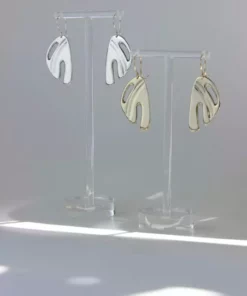 L.Greenwalt Jewelry Abstract Monstera Earrings Special Occasion 17 L.Greenwalt Jewelry Abstract Monstera Earrings Special Occasion