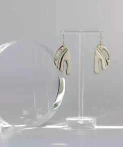 L.Greenwalt Jewelry Abstract Monstera Earrings Special Occasion