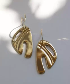 L.Greenwalt Jewelry Abstract Monstera Earrings Special Occasion 11 L.Greenwalt Jewelry Abstract Monstera Earrings Special Occasion