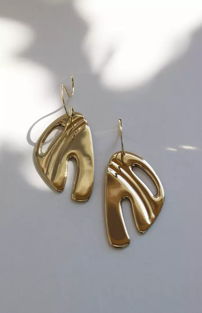 L.Greenwalt Jewelry Abstract Monstera Earrings Special Occasion 3 L.Greenwalt Jewelry Abstract Monstera Earrings Special Occasion